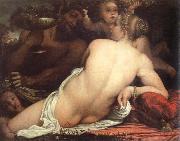 Annibale Carracci venus with a satyr and cupids France oil painting artist